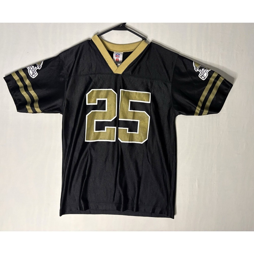 NFL Players New Orleans Saints Reggie Bush Jersey Youth Large 14-16 Black #25